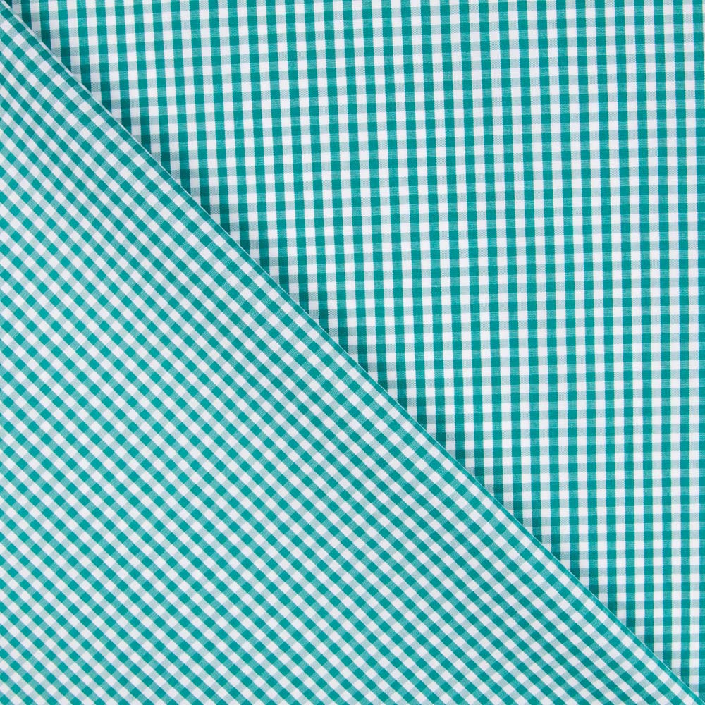 Algodón Vichy Mini Verde - Ribes y Casals