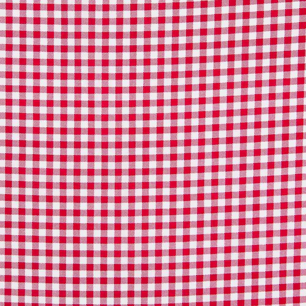 Algodón Vichy Rojo Cruzado - Ribes y Casals