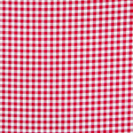 Algodón Vichy Rojo Cruzado - Ribes y Casals