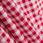 Algodón Vichy Rojo Cruzado - Ribes y Casals