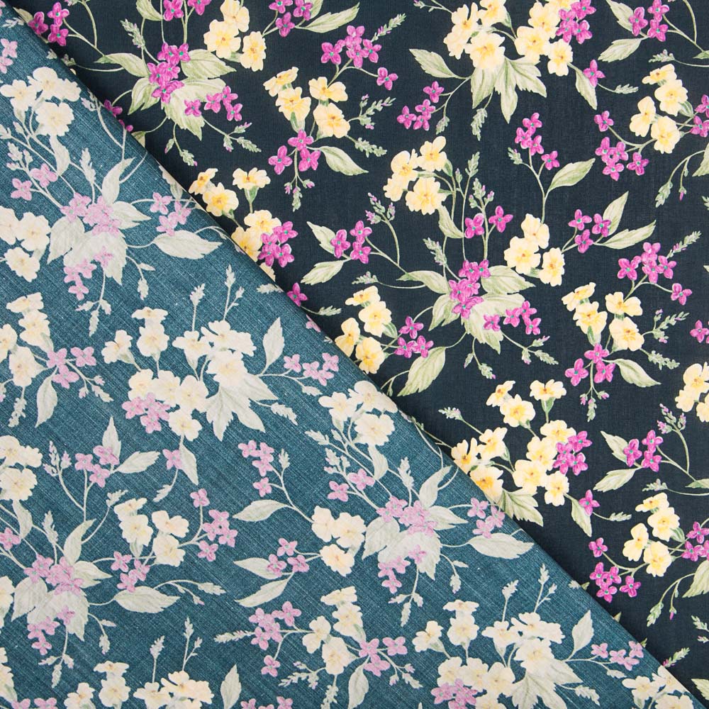 Liberty Fabrics Tana Lawn® Yorkshire Meadow Marino - Ribes y Casals