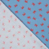 Algodón Antibacteriano Cangrejo Azul Denim - Ribes y Casals