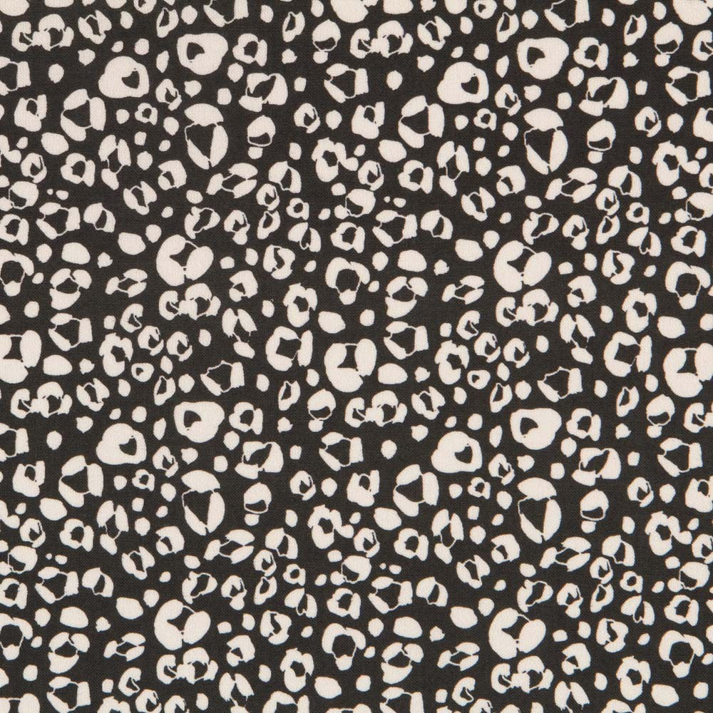 Algodón Antibacteriano Moteado Negro - Ribes y Casals