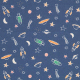 Algodón Antibacteriano Space Azul - Ribes y Casals