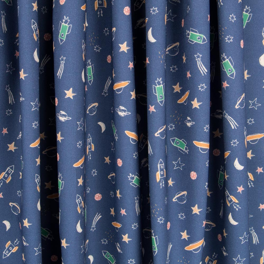 Algodón Antibacteriano Space Azul - Ribes y Casals