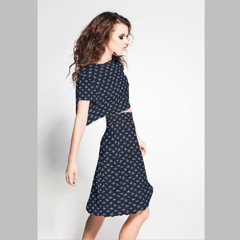 Algodón Barquitos Azul Marino - Ribes y Casals