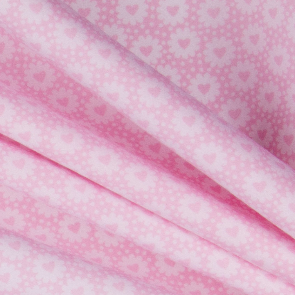 Algodón Corazones Rosa - Ribes y Casals