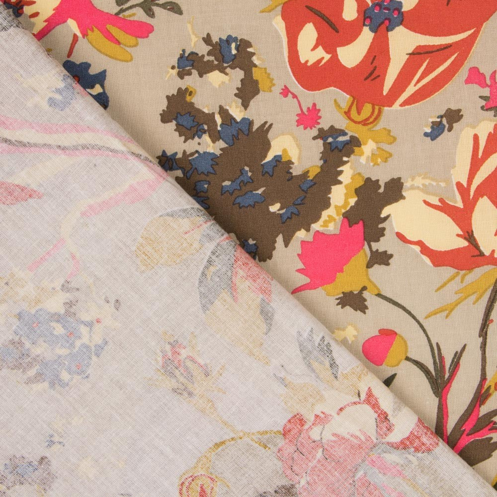 Algodón Cretonero Beige - Ribes y Casals