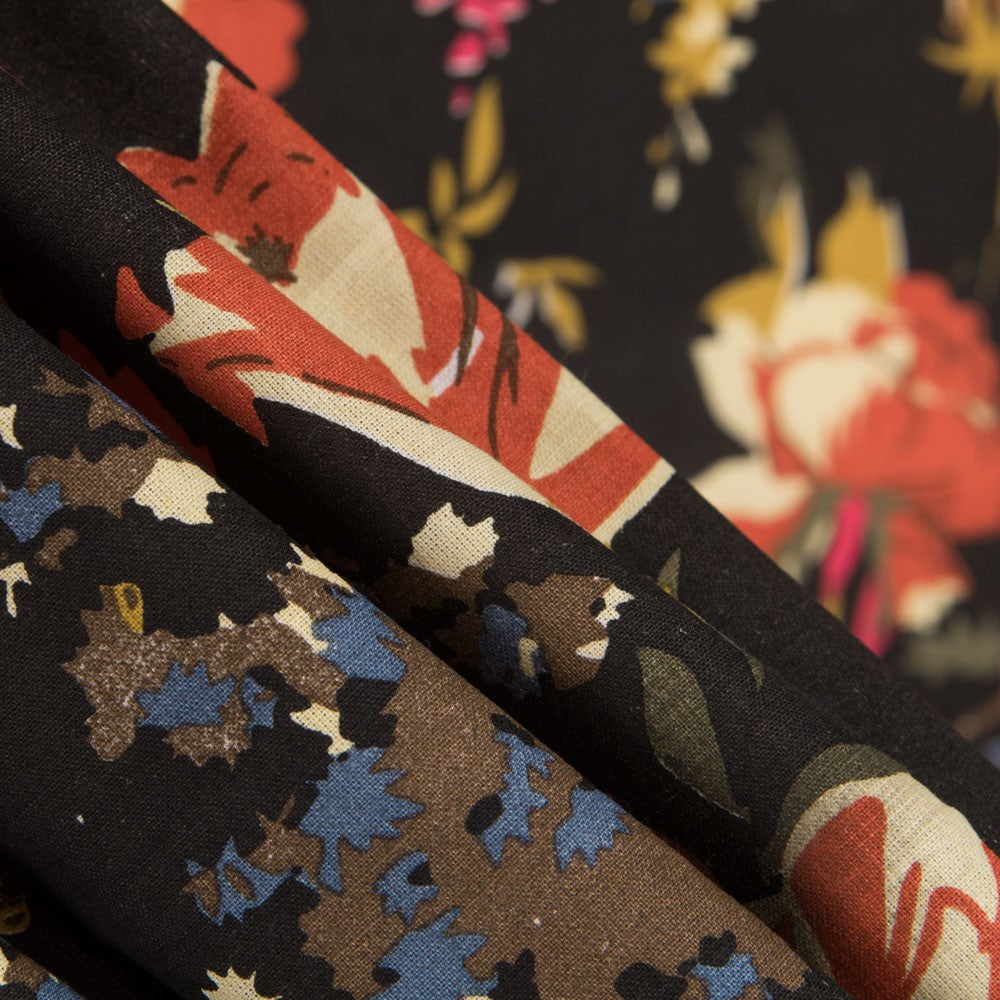 Algodón Cretonero Negro - Ribes y Casals