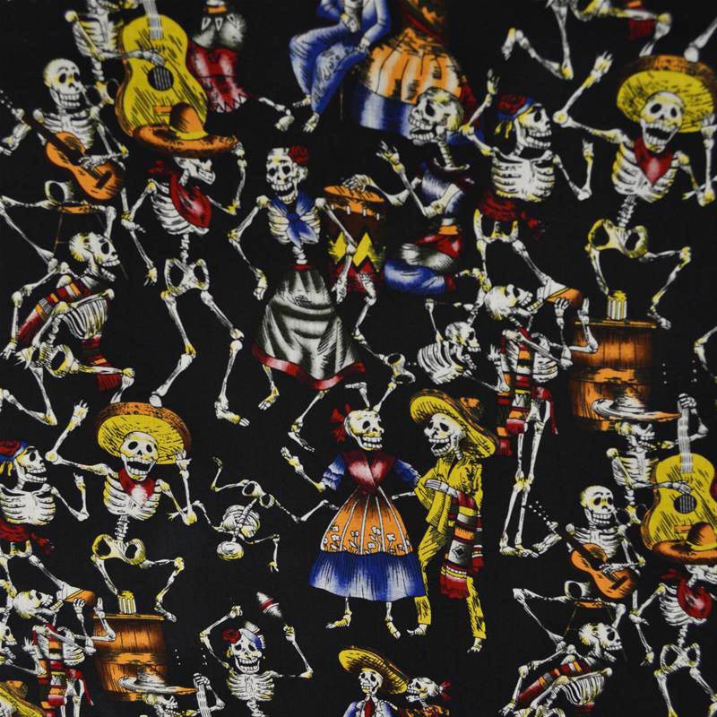 Algodón Estampado Calaveras - Ribes y Casals