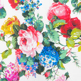 Algodón Estampado Flor Cretona Blanco - Ribes y Casals