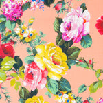 Algodón Estampado Flor Flamenca Salmón - Ribes y Casals