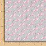 Algodón Flamencos Gris - Ribes y Casals