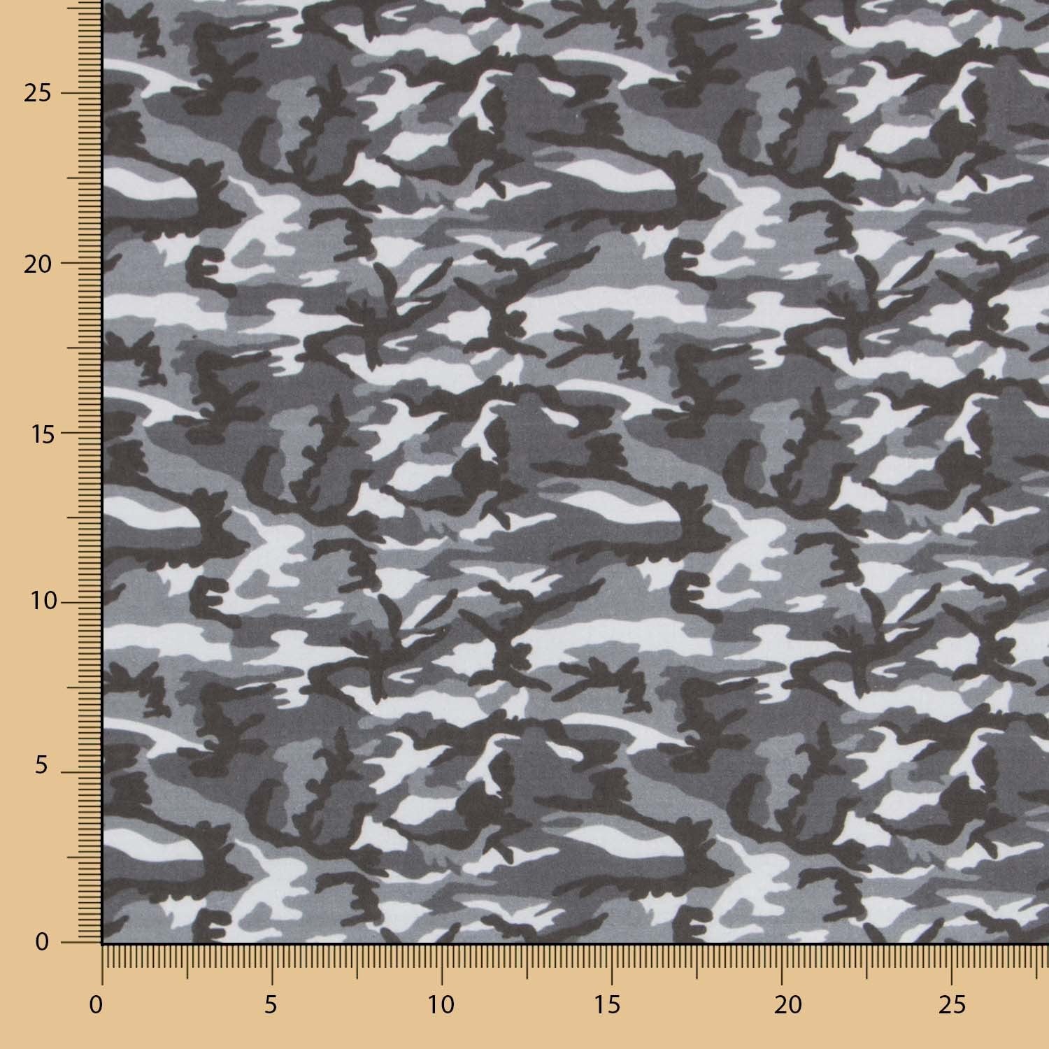 Algodón Militar Mini Gris - Ribes y Casals