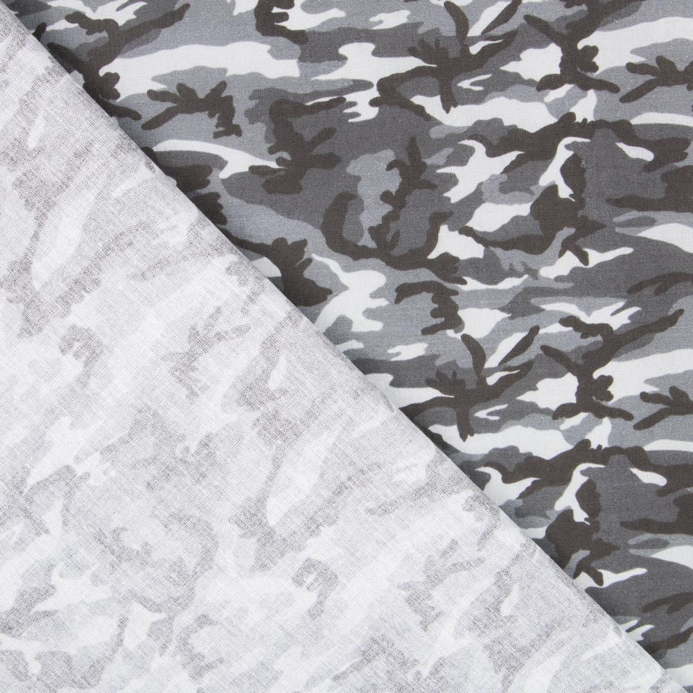 Algodón Militar Mini Gris - Ribes y Casals