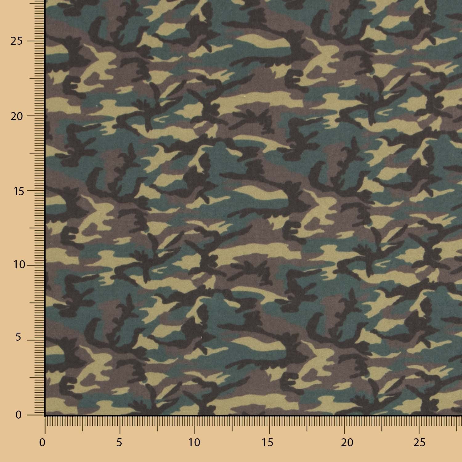 Algodón Militar Mini Verde - Ribes y Casals