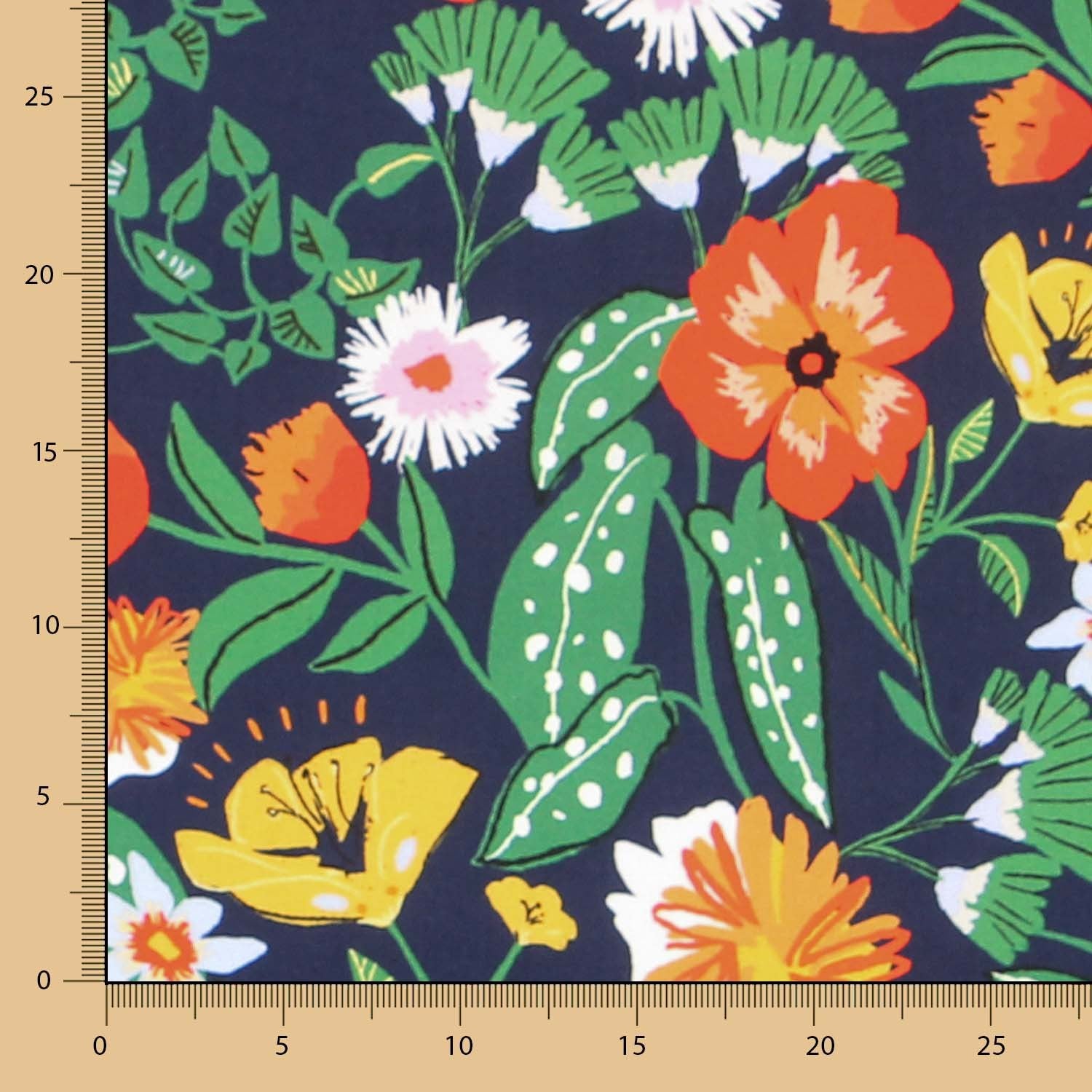 Algodón Moda Botanic Marino - Ribes y Casals