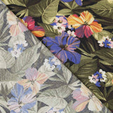 Algodón Moda Hibíscus Negra - Ribes y Casals