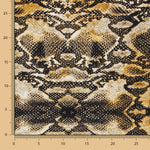 Algodón Spandex Reptil Ocre - Ribes y Casals