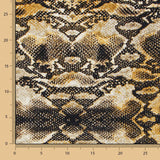Algodón Spandex Reptil Ocre - Ribes y Casals