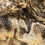 Algodón Spandex Reptil Ocre - Ribes y Casals