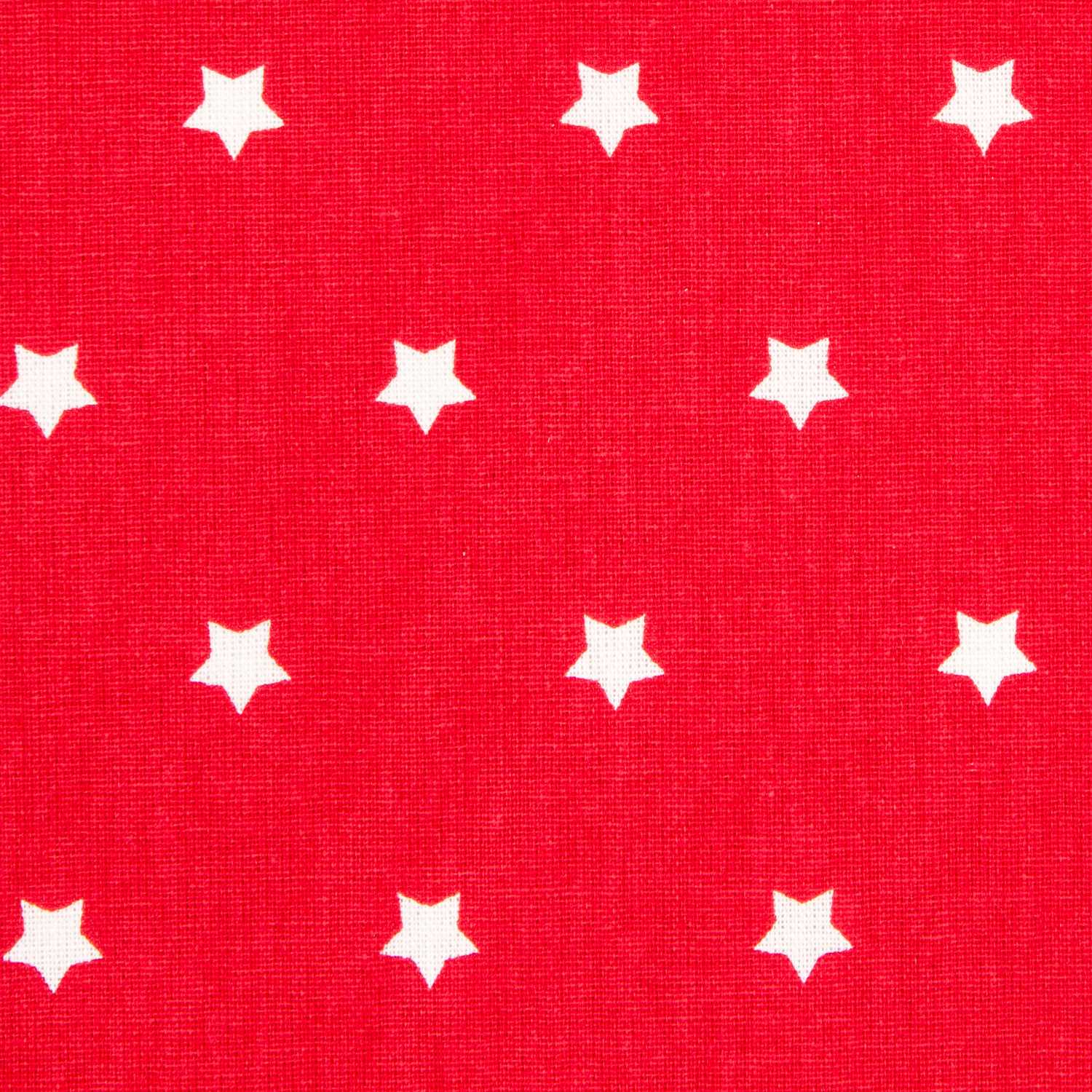 Algodón Stars Blanca Roja 1cm - Ribes y Casals