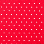 Algodón Stars Blanca Roja 1cm - Ribes y Casals