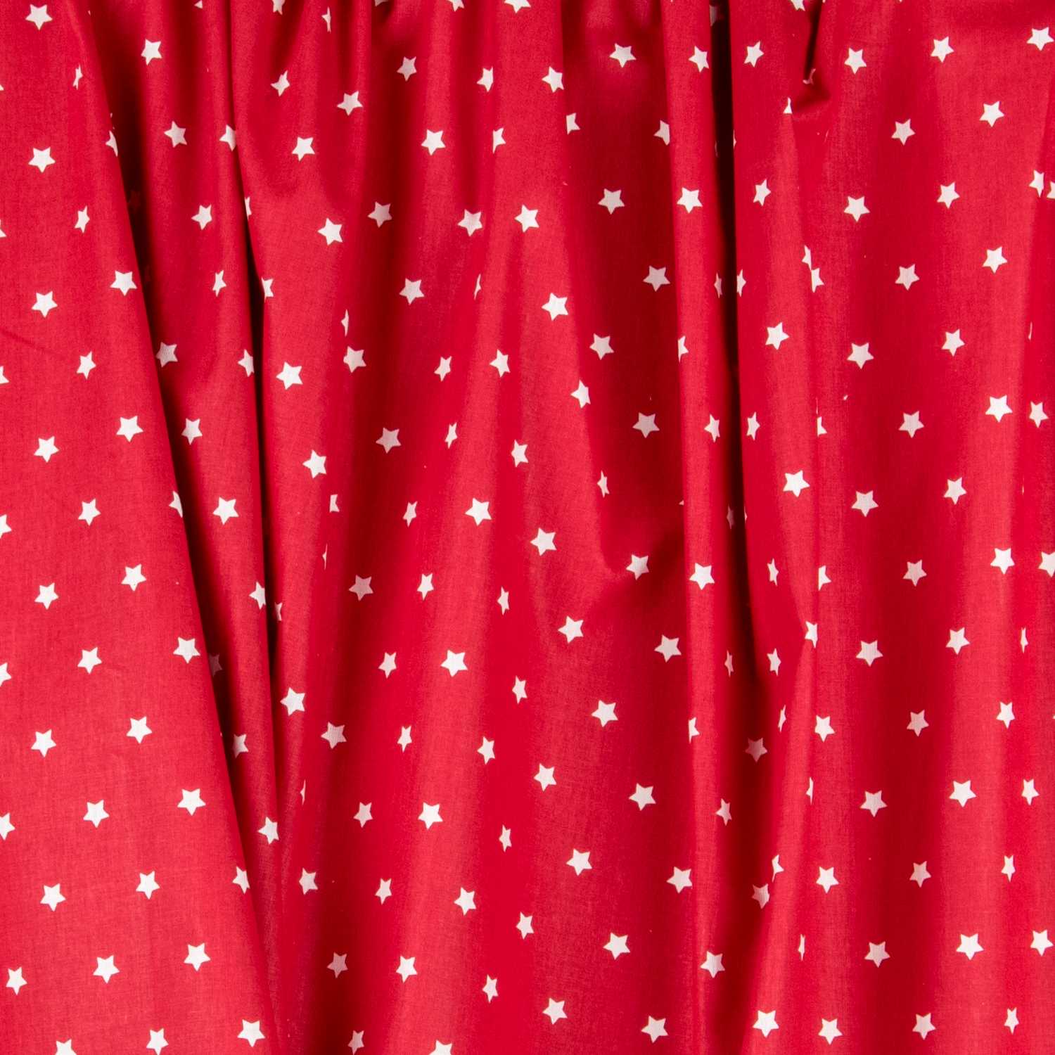Algodón Stars Blanca Roja 1cm - Ribes y Casals