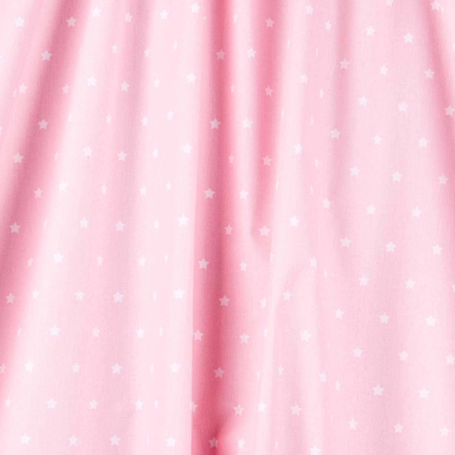 Algodón Stars Blanca Rosa 1cm - Ribes y Casals
