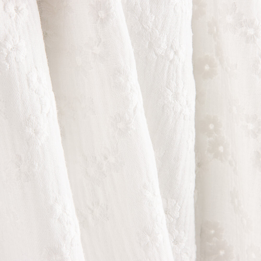 Doble Gasa Bordada Flor Natural - Ribes y Casals