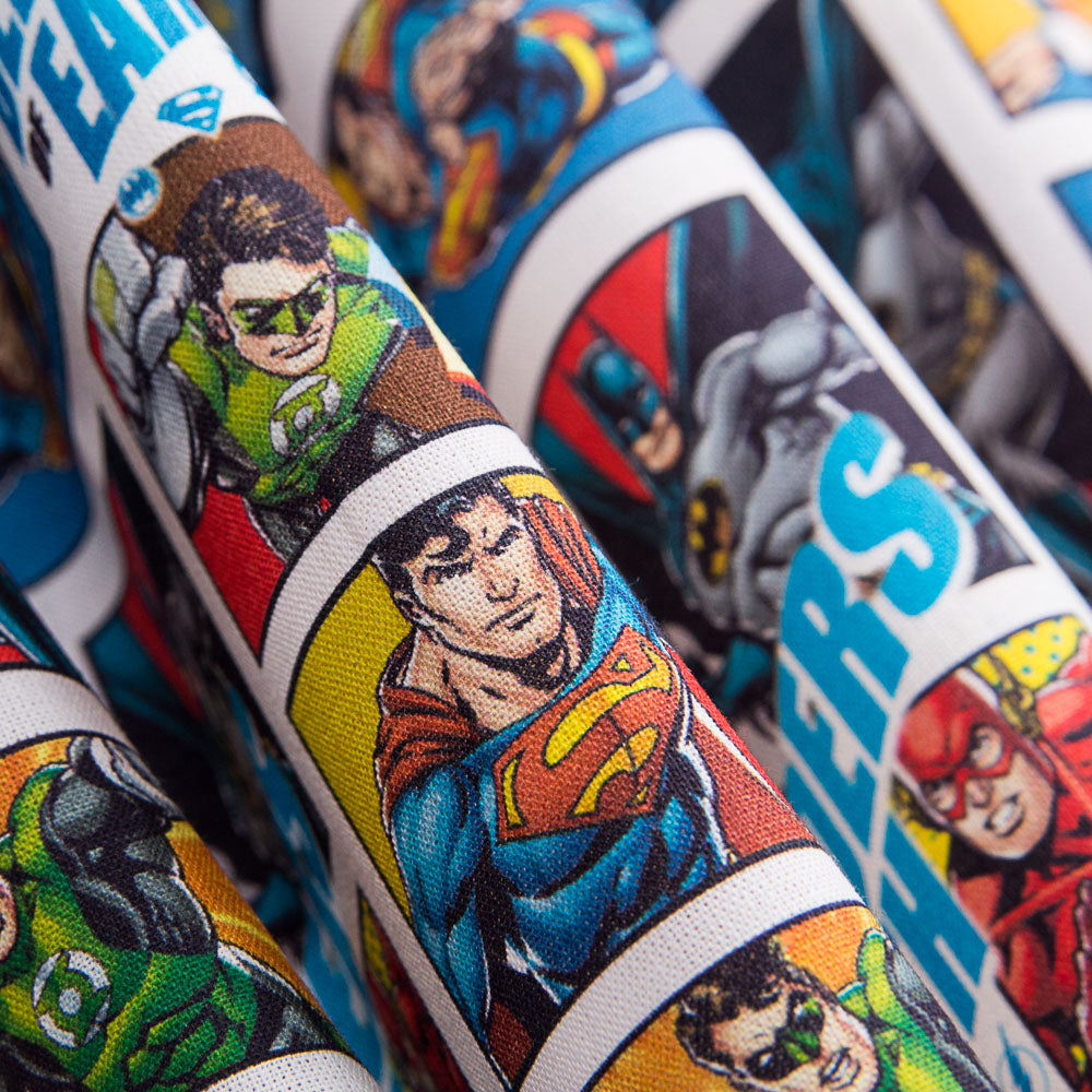 Retal Algodón Liga de la Justicia Cómic 40x140 cm - Ribes y Casals