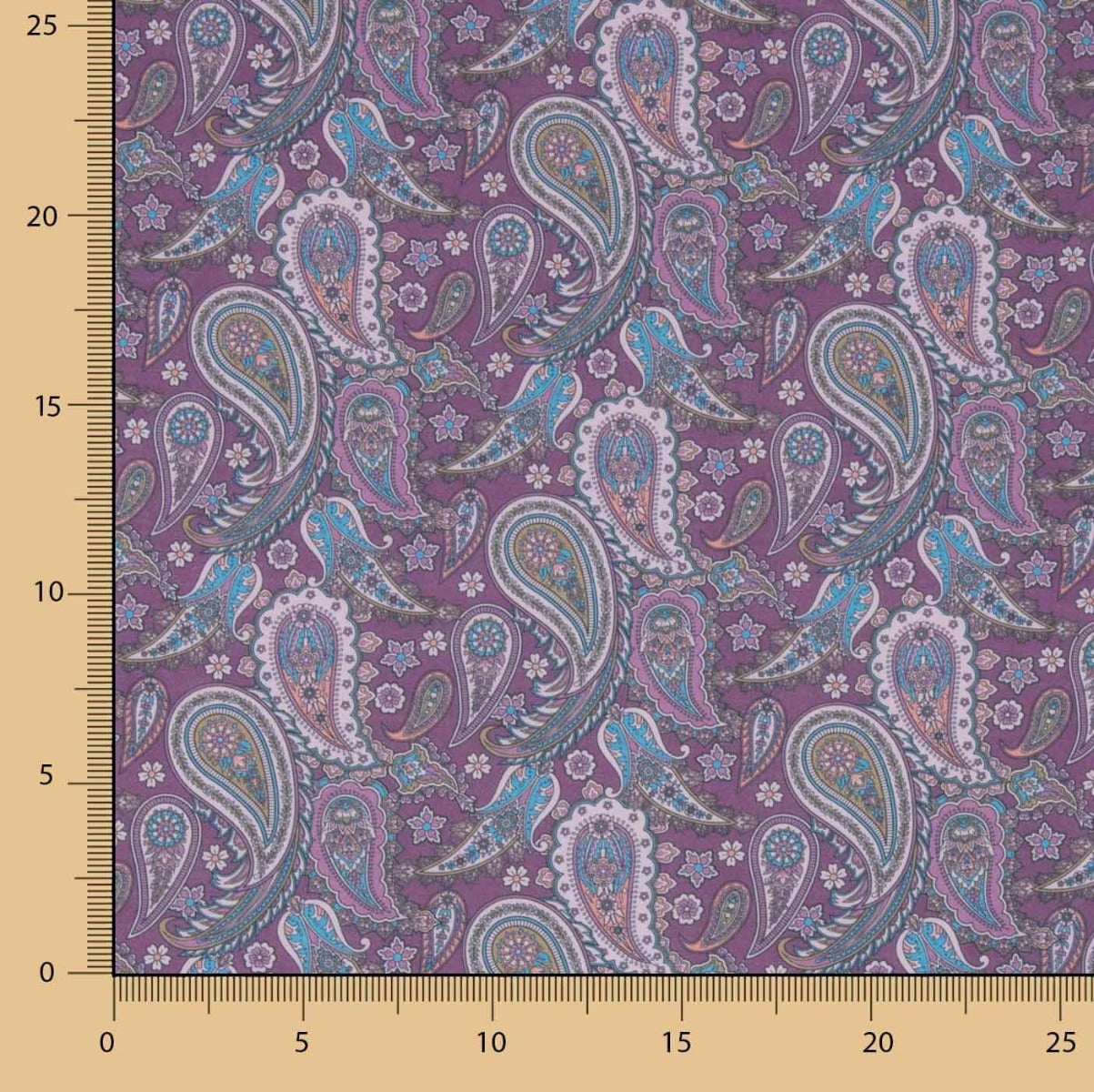 Voile Algodón Supima Cachemire Morado - Ribes y Casals