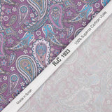 Voile Algodón Supima Cachemire Morado - Ribes y Casals