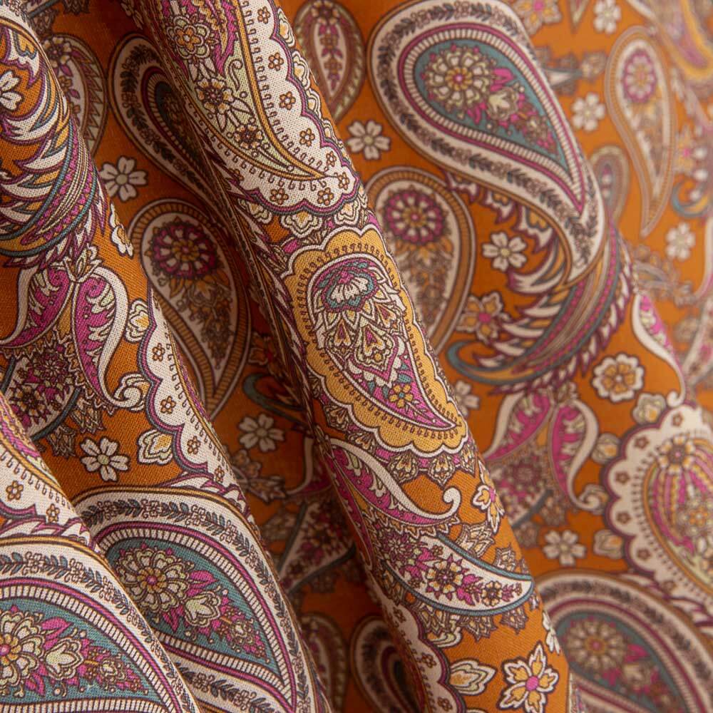 Voile Algodón Supima Cachemire Teja - Ribes y Casals