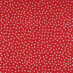 Algodón Rojo Estrellas Navidad Lacadas Oro - Ribes y Casals