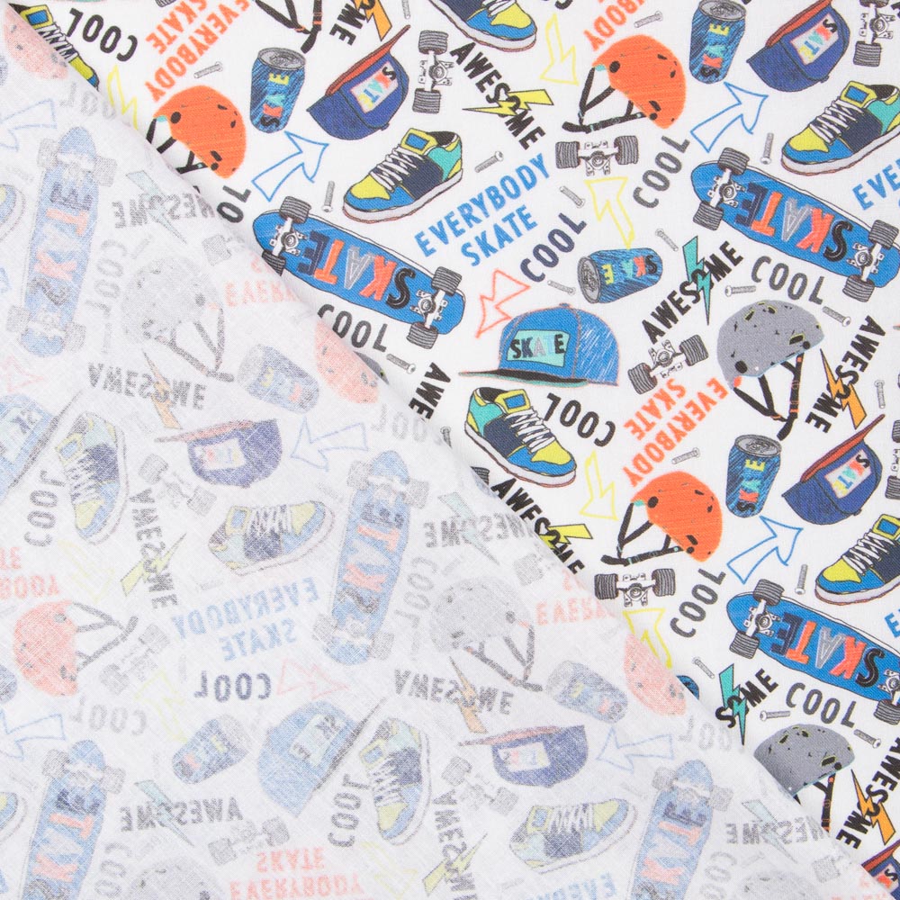 Algodón Skate Blanca - Ribes y Casals