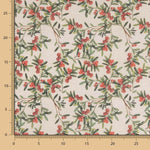 Mantel Resinado Antimanchas Navidad Guirnaldas Rojo - Ribes y Casals