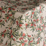 Mantel Resinado Antimanchas Navidad Guirnaldas Rojo - Ribes y Casals