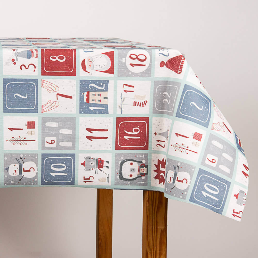 Mantel Resinado Christmas Dates - Ribes y Casals