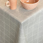 Mantel Antimanchas Cuadro Ventana Gris Claro - Ribes y Casals