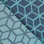 Mantel Antimanchas Geométrico Azul Canard - Ribes y Casals