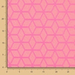 Mantel Antimanchas Geométrico Rosa Fluor - Ribes y Casals