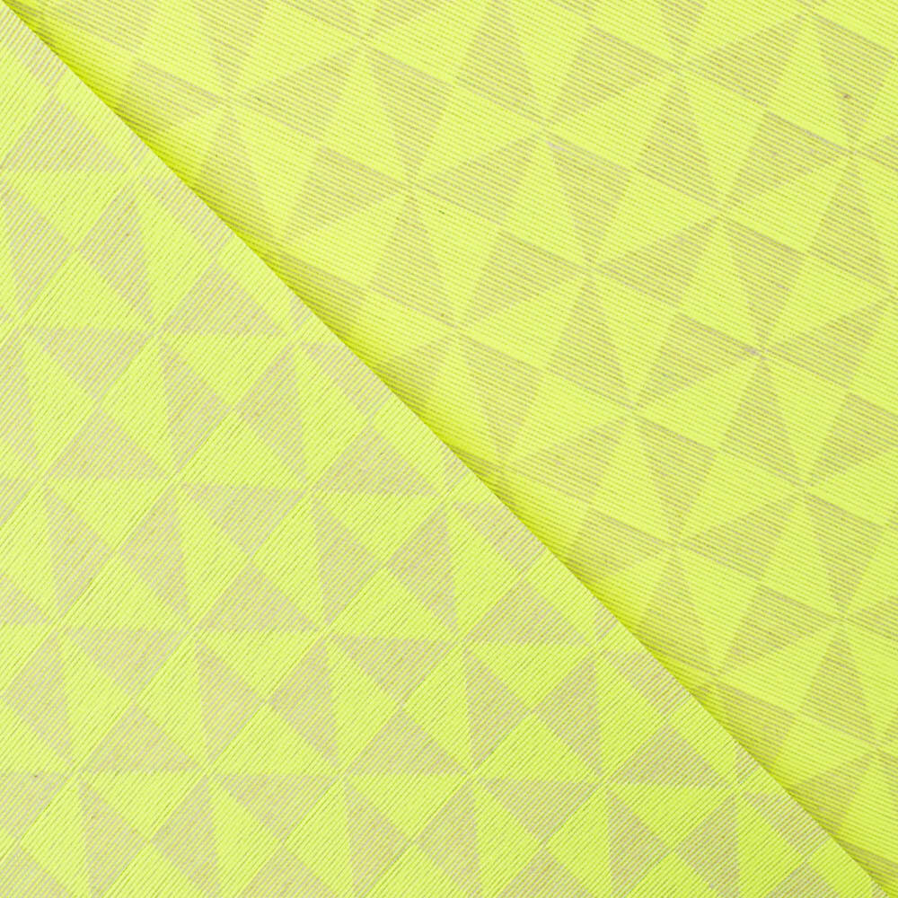 Mantel Antimanchas Geométrico Amarillo Fluor - Ribes y Casals