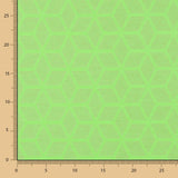 Mantel Antimanchas Geométrico Estrella Verde Fluor - Ribes y Casals