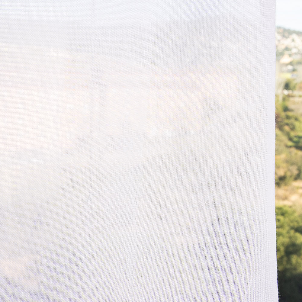 Visillo Liso Blanco Natural - Ribes y Casals