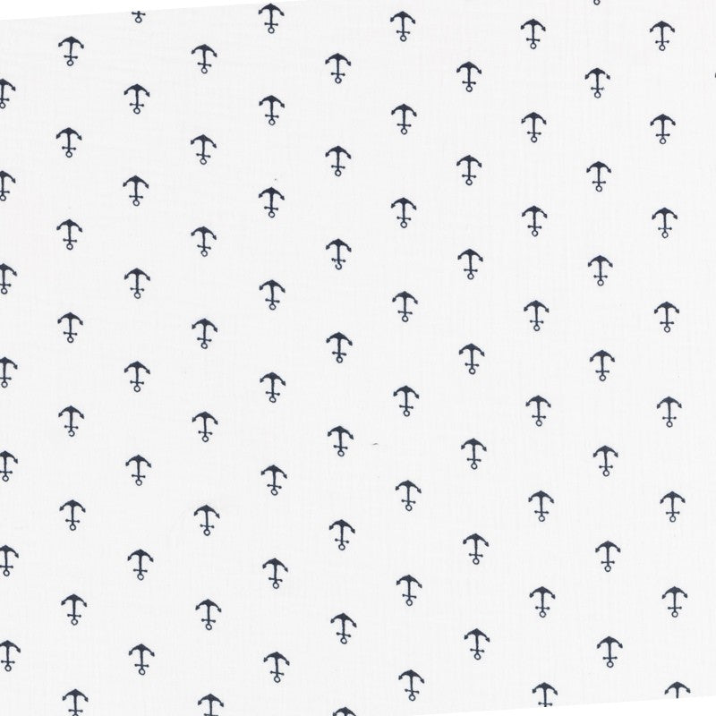 Bambula Algodón Anclas Blanca - Ribes y Casals