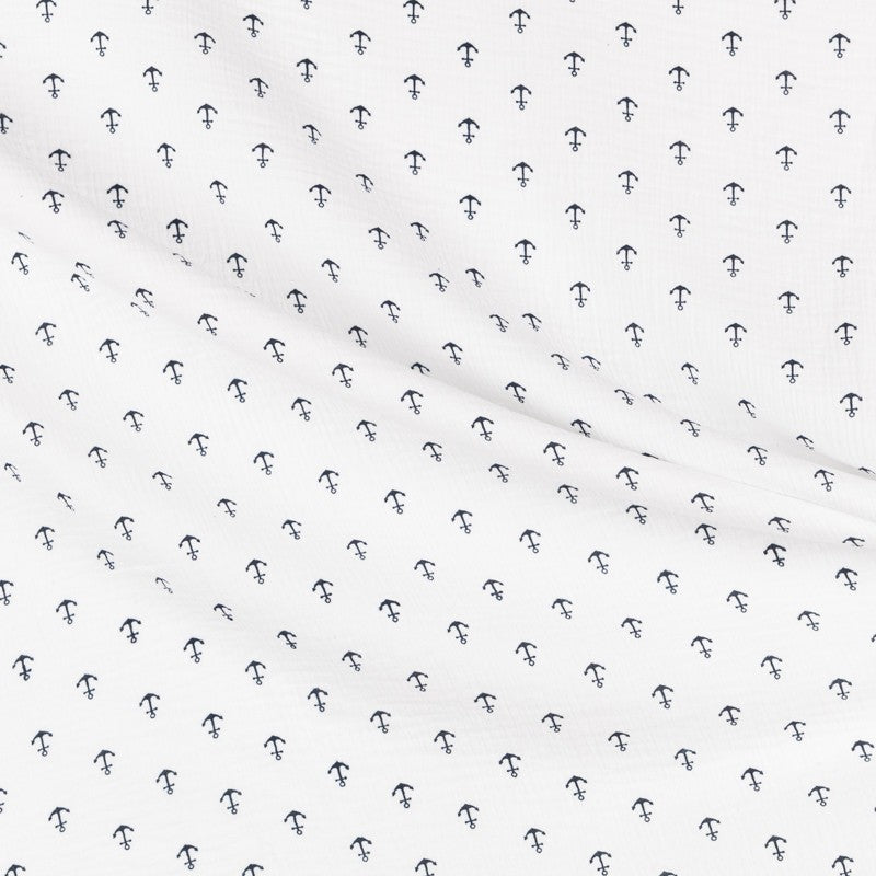 Bambula Algodón Anclas Blanca - Ribes y Casals