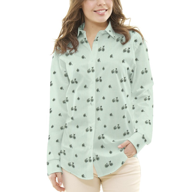 Bambula Algodón Bicicleta Menta - Ribes y Casals