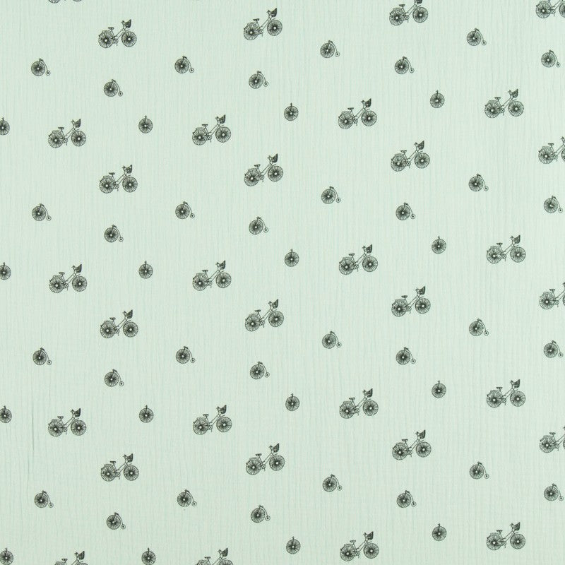 Bambula Algodón Bicicleta Menta - Ribes y Casals