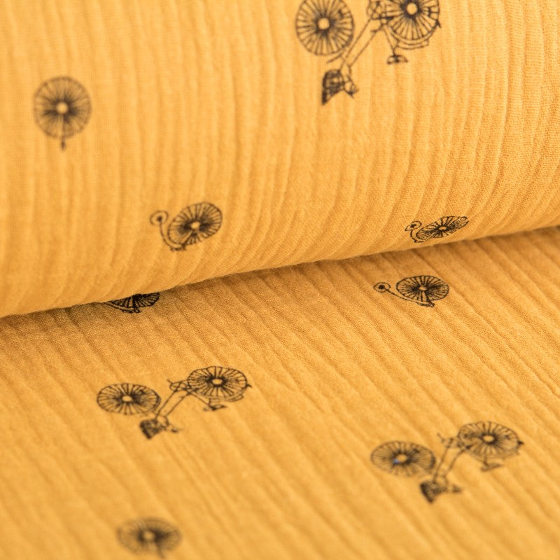 Bambula Algodón Bicicleta Mostaza - Ribes y Casals